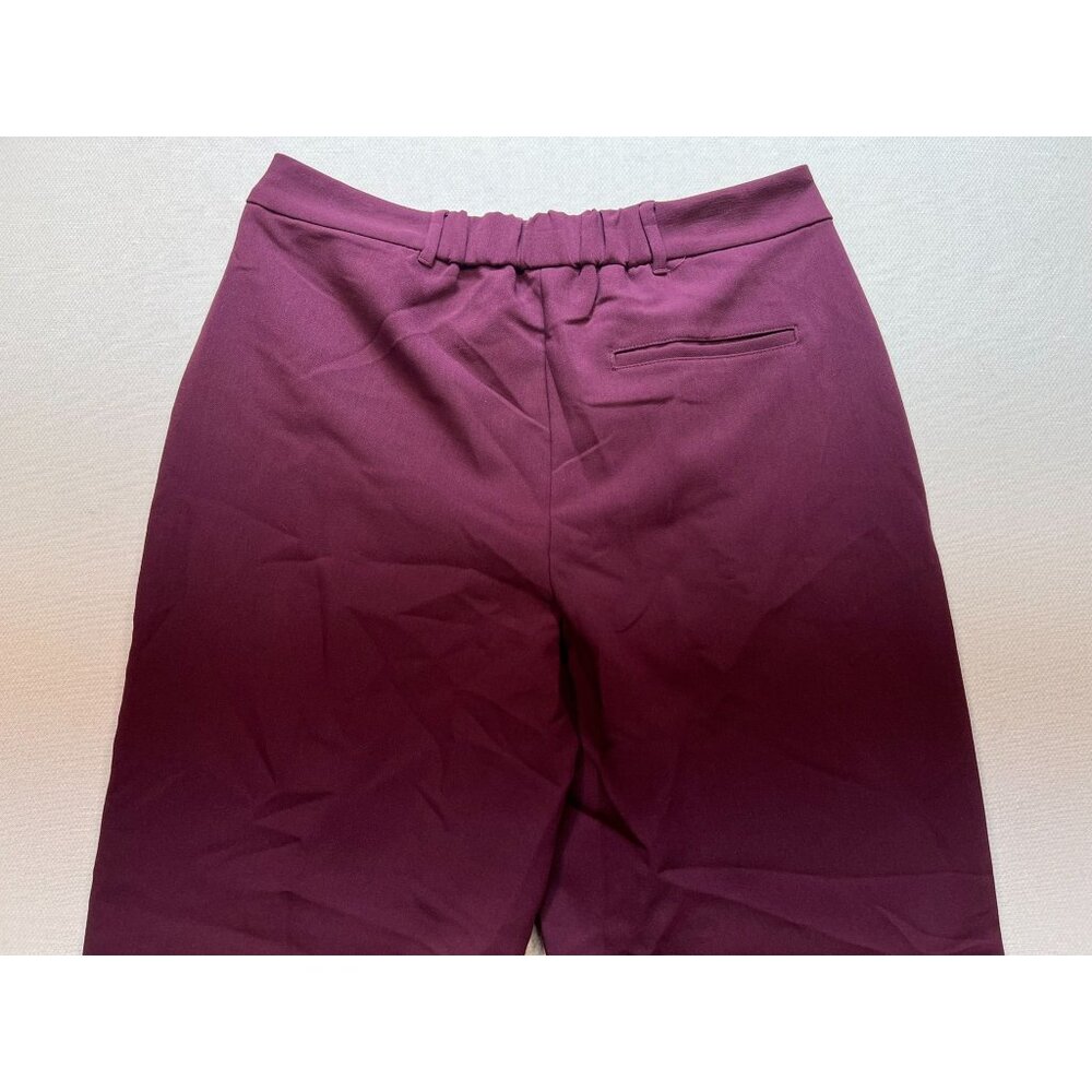 Old Navy Women's High-Rise Wide Leg Trouser Pants Pleated Front Size L Purple - Picture 10 of 11